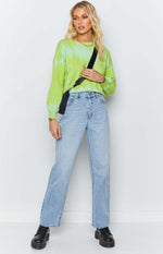 Overland Bleach Sweater Green Image
