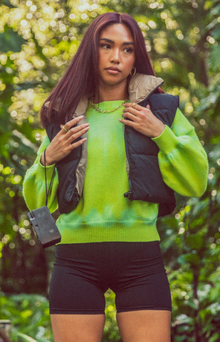 Overland Bleach Sweater Green Image