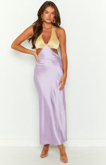 Orchid Lilac Midi Dress Image