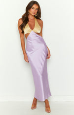 Orchid Lilac Midi Dress Image
