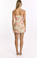 Penny Lane Yellow Bloom Mini Dress Image