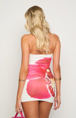 Pollen White Orchid Mini Dress Image