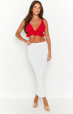 Poppy Red Crop Top Image