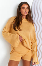 SNDYS Seeker Mango Knit Top Image