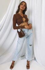 Serena Crop Top Brown Image