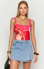 Shelby White Orchid Print Cami Image