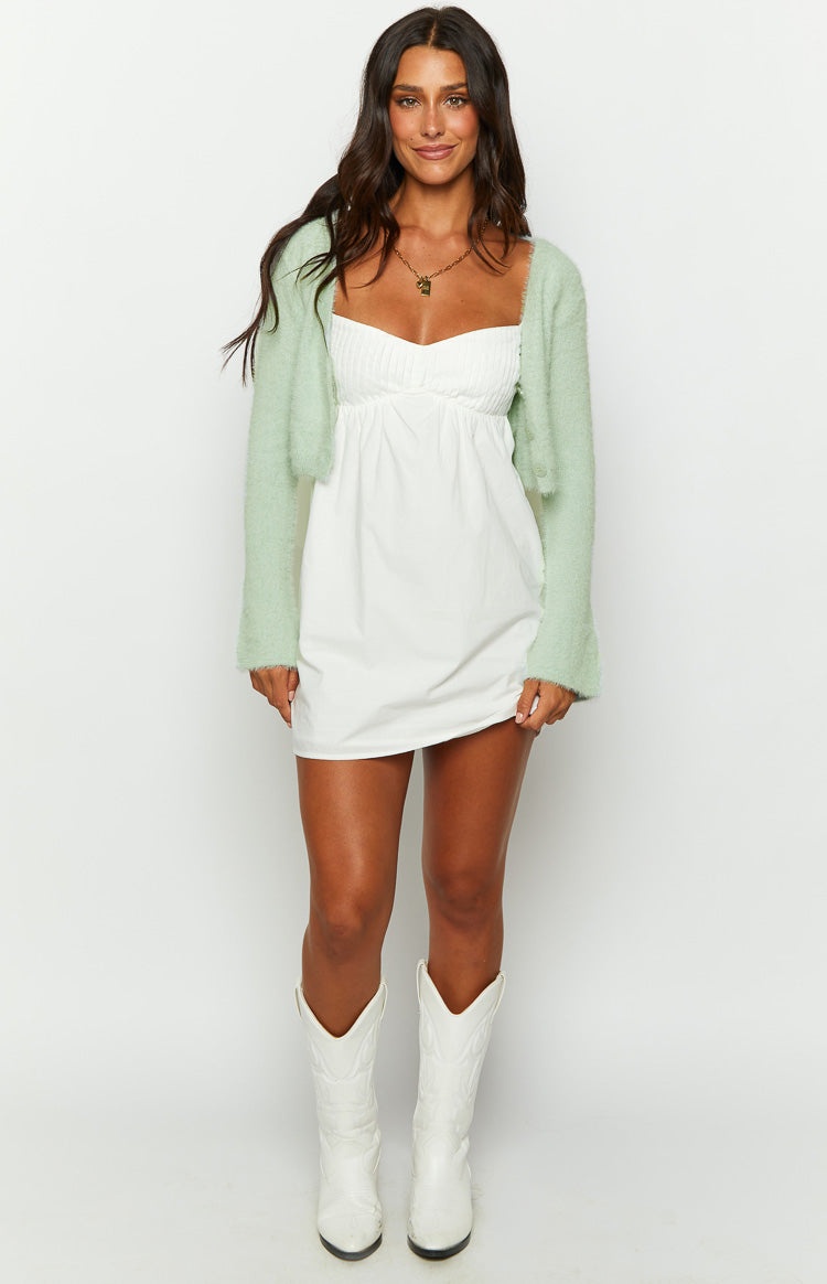 Shelly Sage Fluffy Knit Sweater Image
