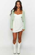 Shelly Sage Fluffy Knit Sweater Image