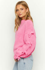 Short and Sweet Pink Knit Jumper Image