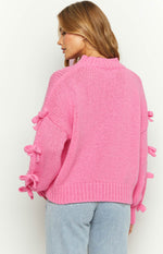 Short and Sweet Pink Knit Jumper Image