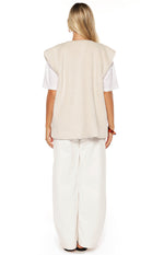 Summi Cream Teddy Fleece Vest Image