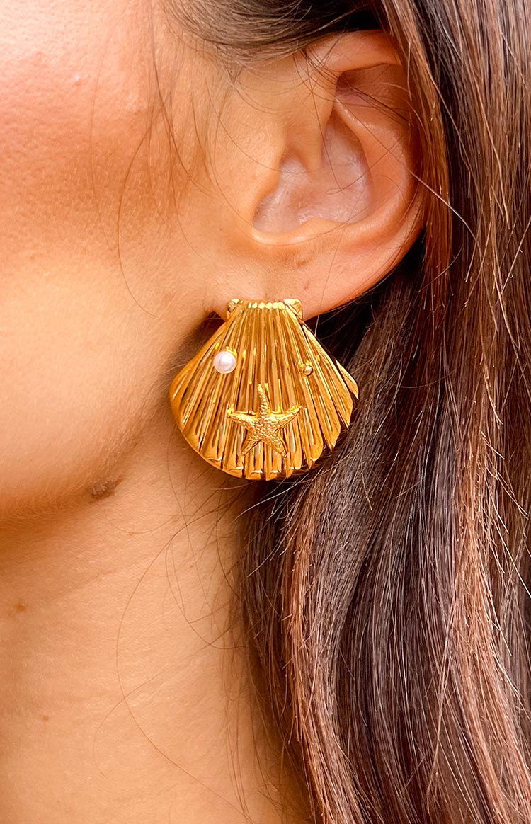 Talia Gold Earrings Beginning Boutique NZ