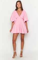 Torie Pink Short Sleeve Mini Dress Image