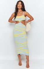 Townes Knit Midi Dress Blue Image