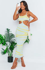 Townes Knit Midi Dress Blue Image
