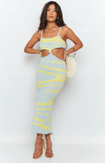 Townes Knit Midi Dress Blue Image
