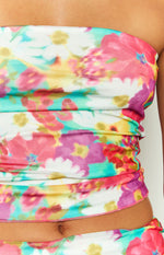 When In Rome Floral Print Tube Top Image