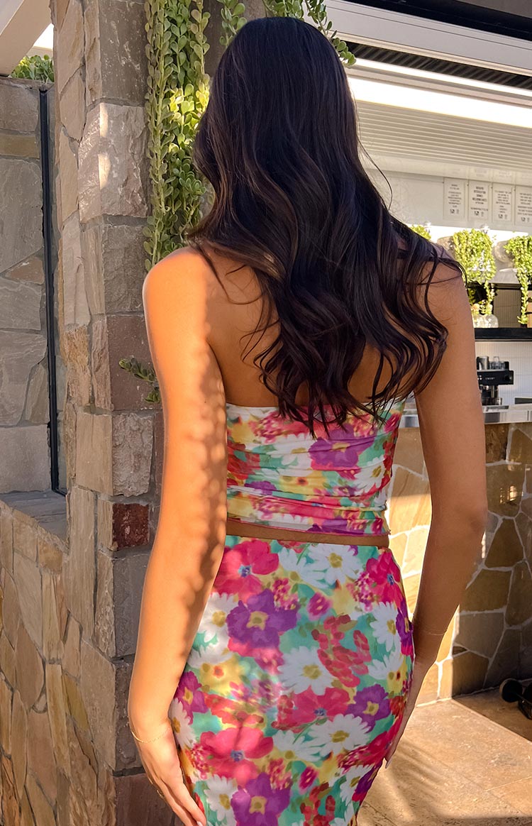 When In Rome Floral Print Tube Top Image