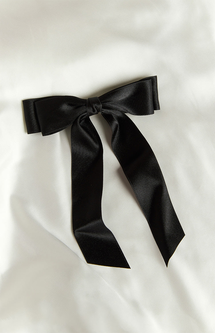 Whimsy Willow Black Bow Hair Clip Image