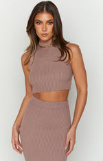 Zayrah Mocha Knit Tank Image