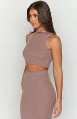 Zayrah Mocha Knit Tank Image