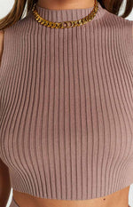 Zayrah Mocha Knit Tank Image