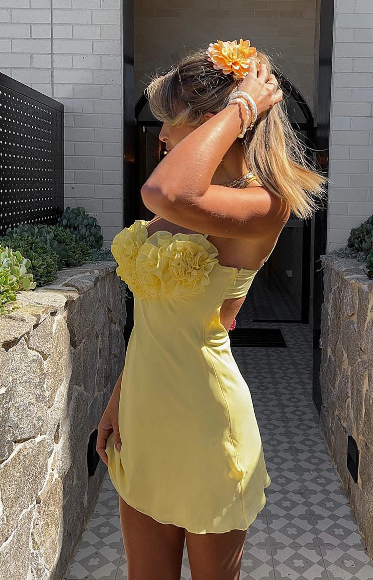 Sindy Yellow Mini Dress Image