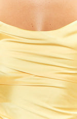 Come And Get It Yellow Party Mini Dress Image