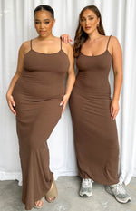 Melrose Brown Maxi Dress Image