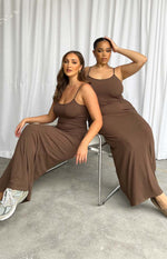 Melrose Brown Maxi Dress Image
