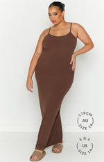 Melrose Brown Maxi Dress Image