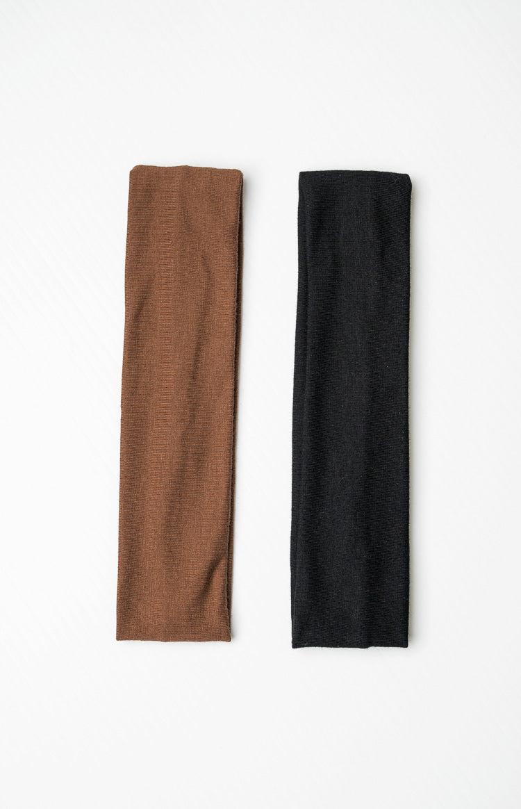 Serenity Black and Brown Headband 2 Pack (FREE over $130) Image