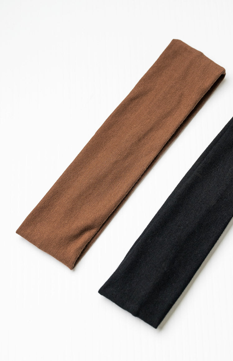 Serenity Black and Brown Headband 2 Pack (FREE over $130) Image