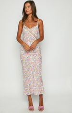 The Exclusive White Floral Lace Maxi Dress Image