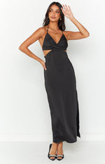 Amani Black Cut Out Maxi Dress Image