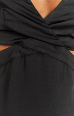 Amani Black Cut Out Maxi Dress Image