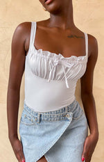 Aubrey White Bodysuit Image