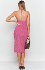 Bailee Spacedye Midi Dress Pink Image