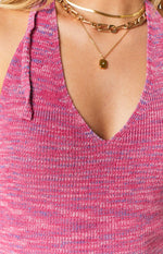 Bailee Spacedye Midi Dress Pink Image