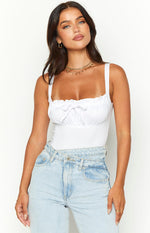Aubrey White Bodysuit Image