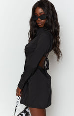 Broken Heart Shirt Dress Black Image