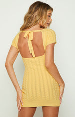 Cable Yellow Mini Dress Image
