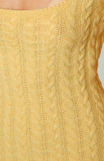Cable Yellow Mini Dress Image