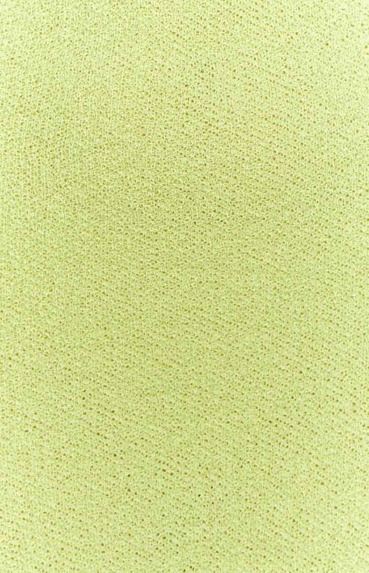 Ciela Lime Knit Mini Dress Image