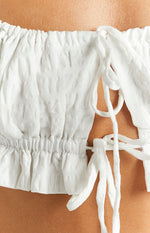 Crave You White Crop Top Image