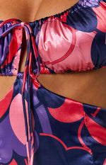 Dacus Pink Print Mini Dress Image