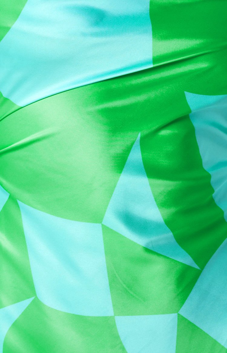 Dark Side Green Mini Dress Image