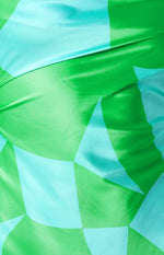 Dark Side Green Mini Dress Image