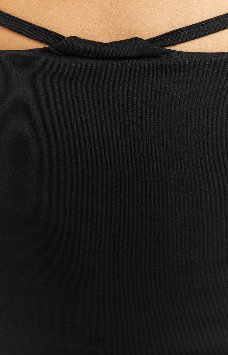 Delvie Black Maxi Skirt Image