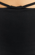Delvie Black Maxi Skirt Image